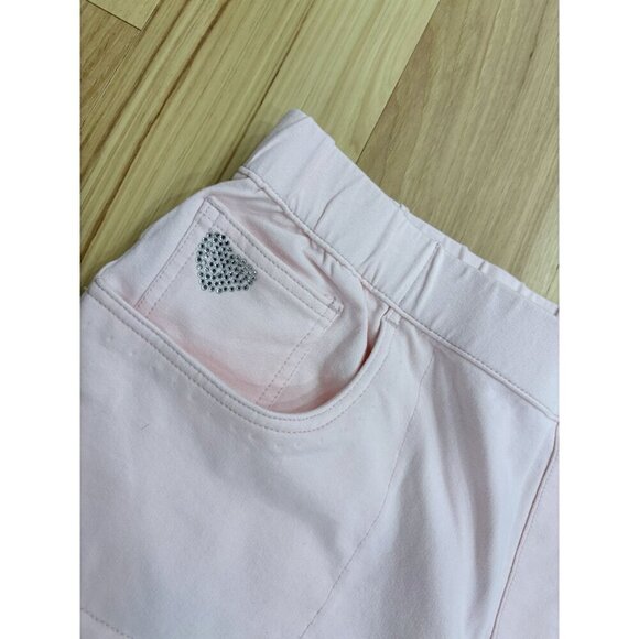 Dream Jeannes Quacker Factory L Pink Embellished Pull-On Stretch Pants - Picture 4 of 6